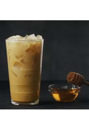 ICED HONEY TURMERIC LATTE