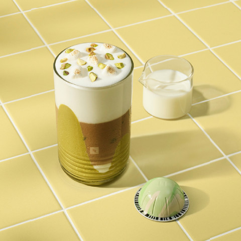 ICED PISTACHIO VANILLA OAT LATTE  VL