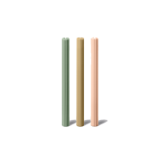 Ribbed Candles Blooming Flower