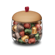 Display Mia Dispenser, Wooden Lid